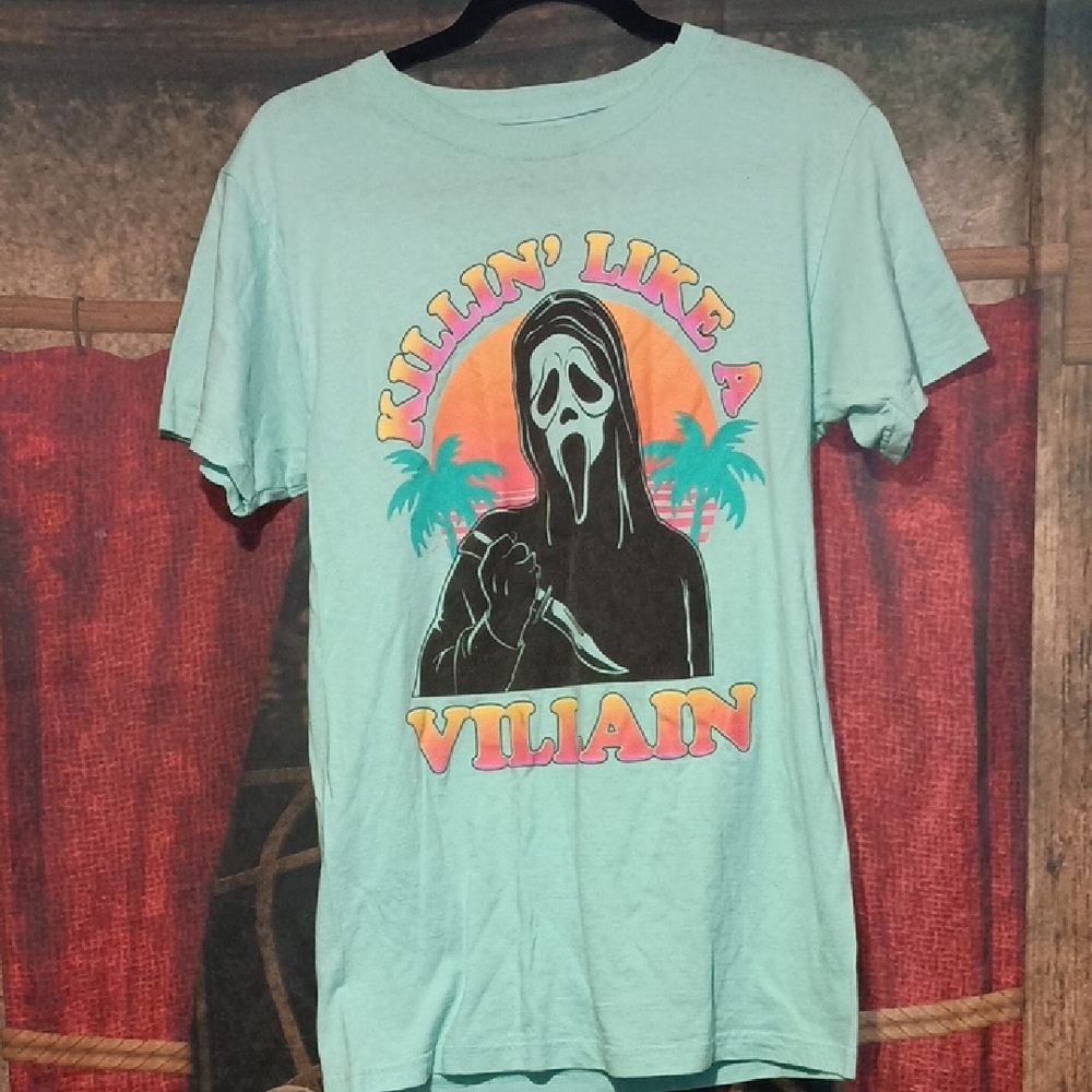 Ghostface T-shirt Killing Like A Villain Girl Shirt
